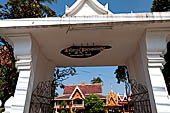 Vientiane , Laos. Wat Chantabuli near the Mekong river bank. 